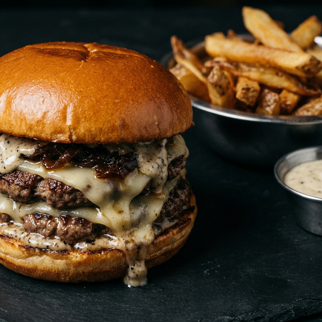 Burger poulet croustillant